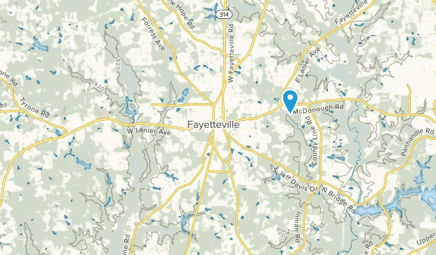 Brookcliff, Georgia Map
