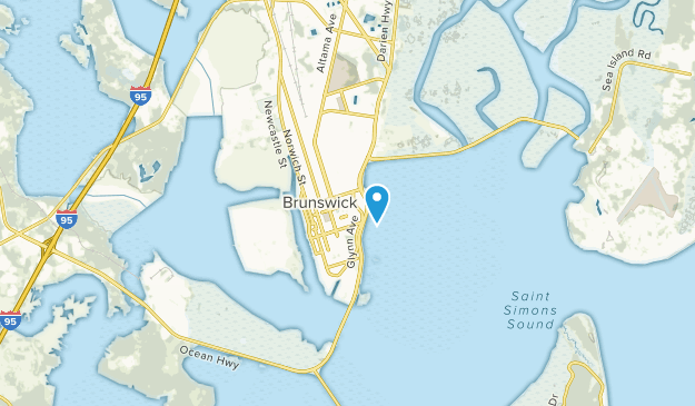 City map Brunswick Georgia