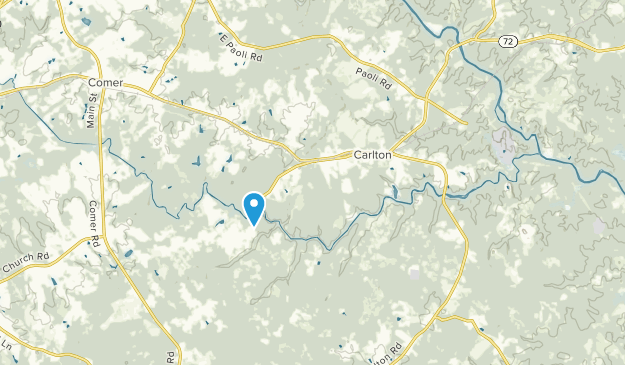 Carlton, Géorgie Map