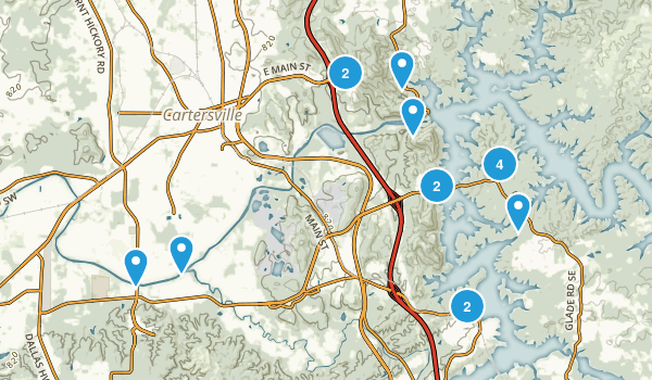 Cartersville, Georgia Map
