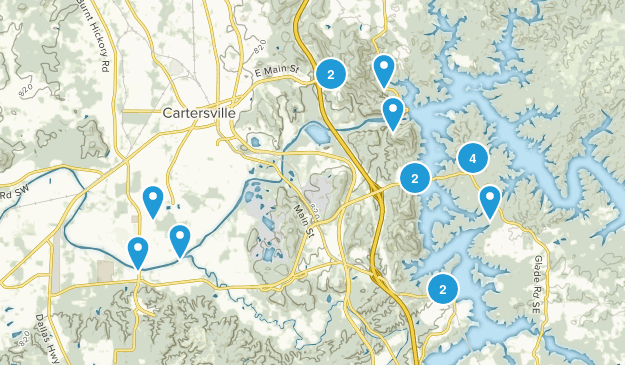 Cartersville, Georgia Map