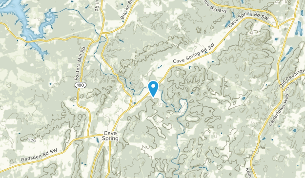 Cave Spring, Georgia Map