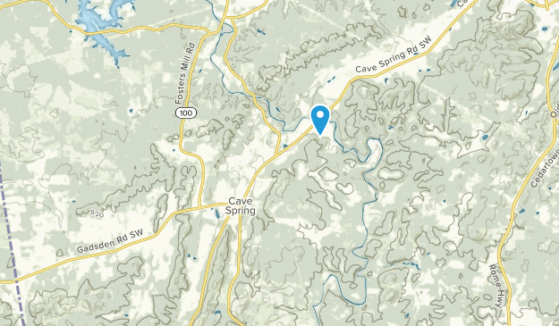 Cave Spring, Géorgie Map