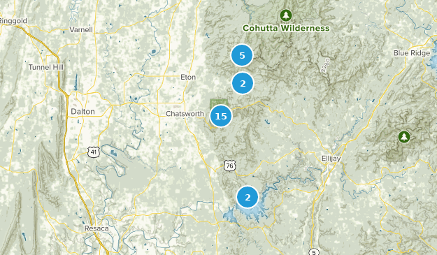 Chatsworth, Georgia Map