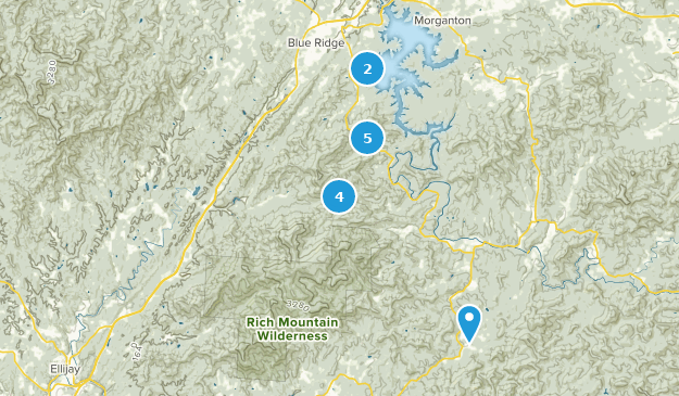 Cherry Log, Géorgie Map