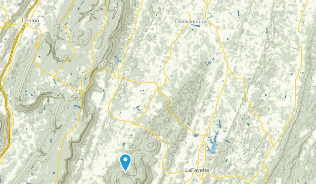 Chickamauga, Géorgie Map