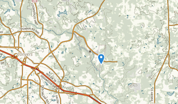 Conyers, Georgia Map