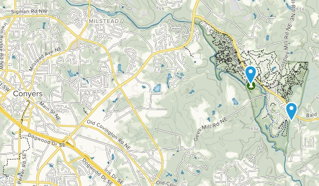 Conyers, Georgia Map