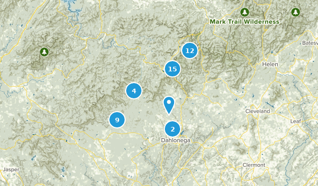Dahlonega, Georgia Map