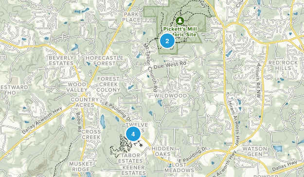 Dallas, Georgia Map