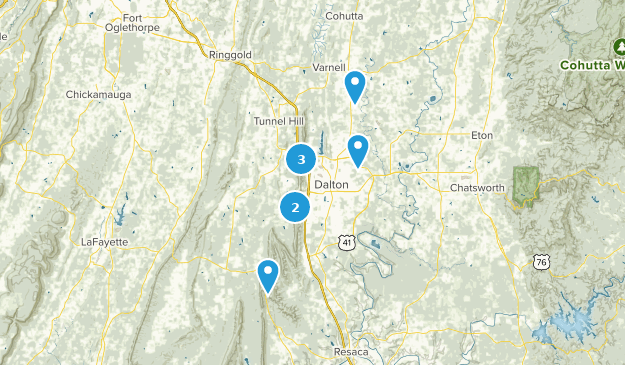 Dalton, Géorgie Map