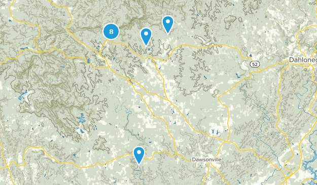 Dawsonville, Géorgie Map