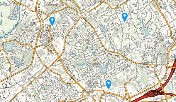 Duluth, Georgia Map