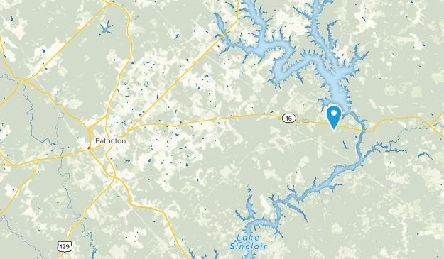 Eatonton, Géorgie Map