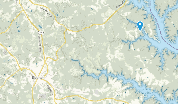 Elberton, Georgia Map