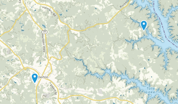 Elberton, Georgia Map