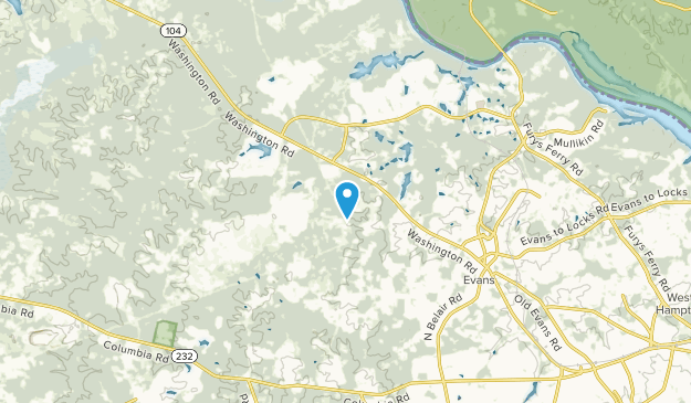 Evans, Georgia Map