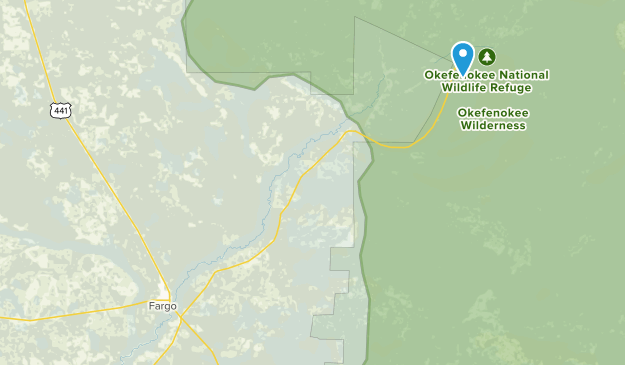 Fargo, Georgia Map