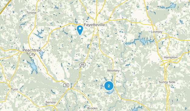Fayetteville, Georgia Map
