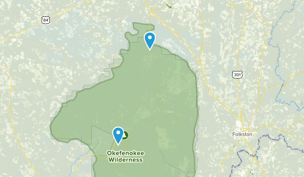 Folkston, Georgia Map