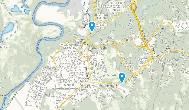 Fort Benning, Georgia Map