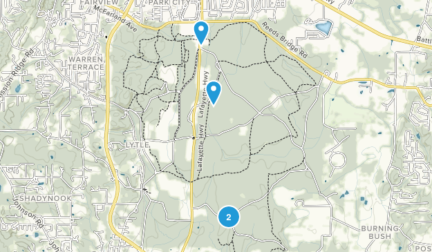 Fort Oglethorpe, Georgia Map