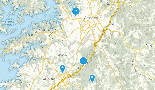 Gainesville, Georgia Map