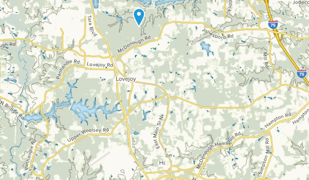 Hampton, Georgia Map