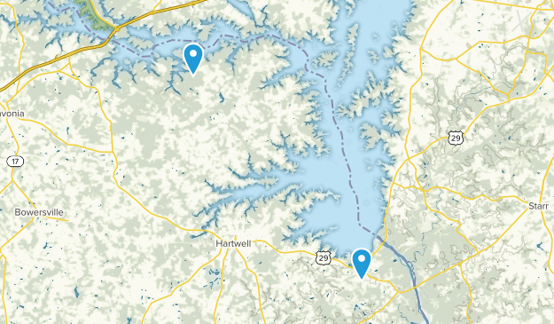 Hartwell, Georgia Map