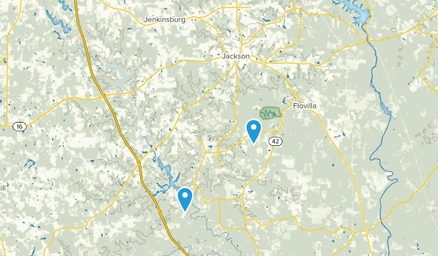 Jackson, Géorgie Map
