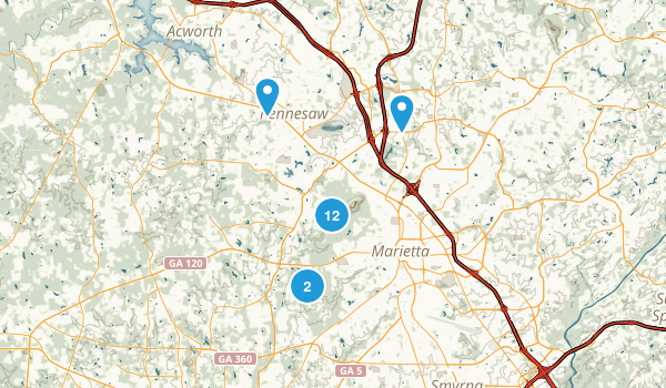 Kennesaw, Georgia Map