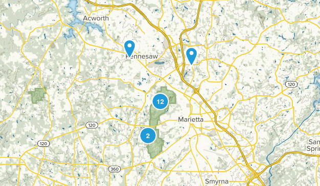 Kennesaw, Georgia Map