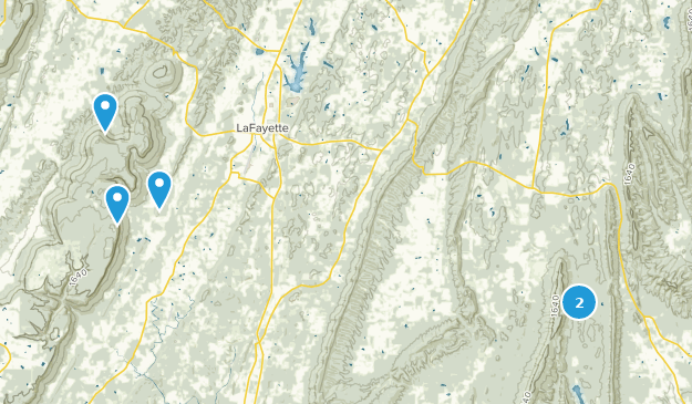 La Fayette, Géorgie Map