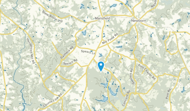 Mansfield, Georgia Map