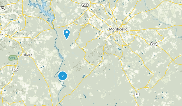 Monticello, Georgia Map