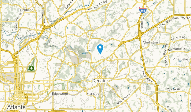 North Decatur, Georgia Map