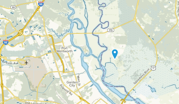 Port Wentworth, Géorgie Map