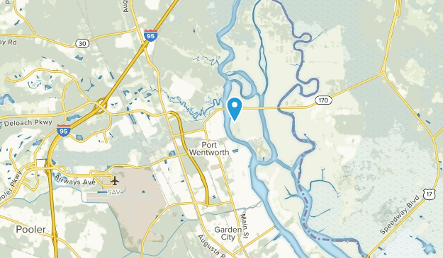 Port Wentworth, Géorgie Map