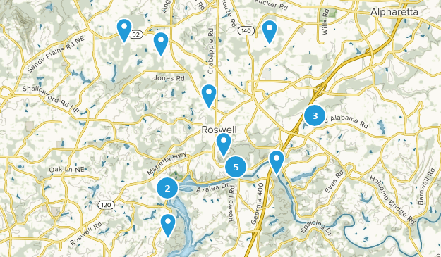 Roswell, Georgia Map