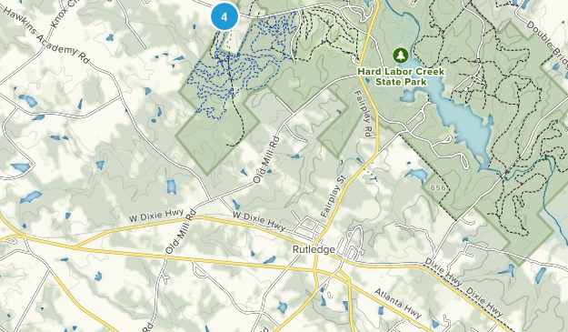 Rutledge, Georgia Map