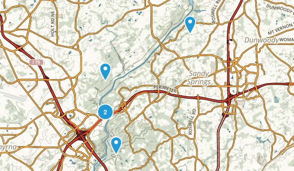 Sandy Springs, Georgia Map