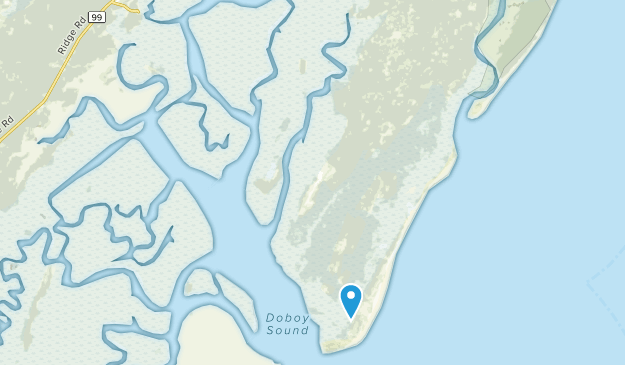 Sapelo Island, Georgia Map