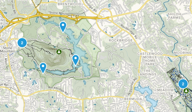 Stone Mountain, Georgia Map