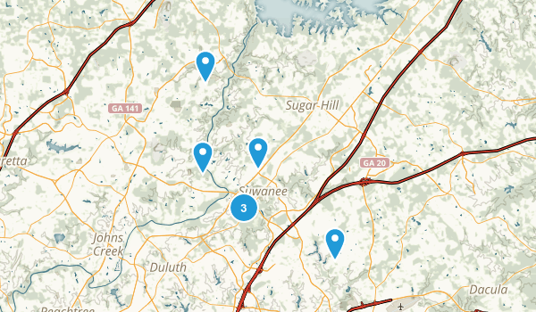 Suwanee, Georgia Map
