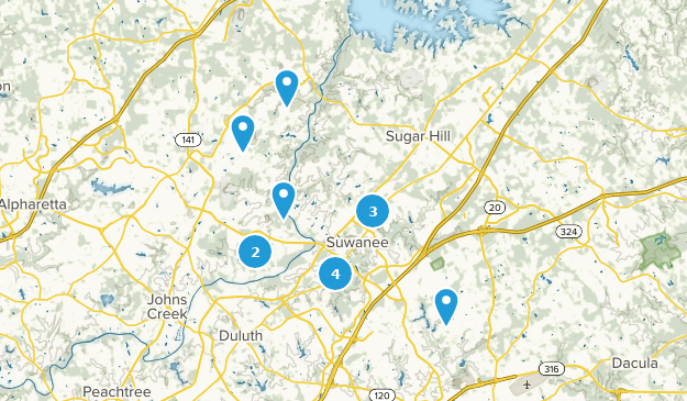 Suwanee, Georgia Map