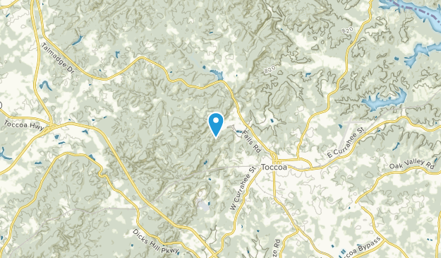 Toccoa Falls, Georgia Map