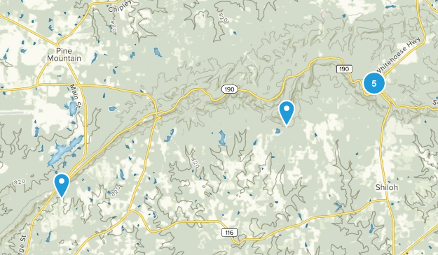 Warm Springs, Georgia Map