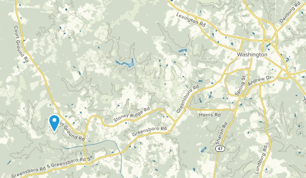 Washington, Géorgie Map