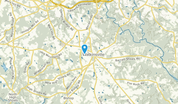 Watkinsville, Géorgie Map