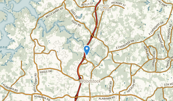 Woodstock, Georgia Map